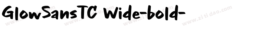 GlowSansTC Wide-bold字体转换